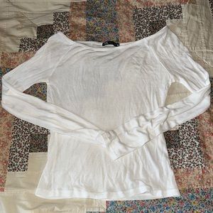 NWOT Zara sheer white top